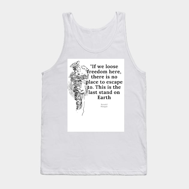 Reagan Last Stand Tank Top by Conserva Tee 